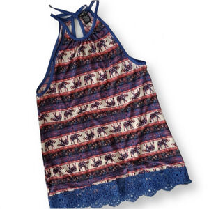 Rue21 Elephant Tank Top Size S